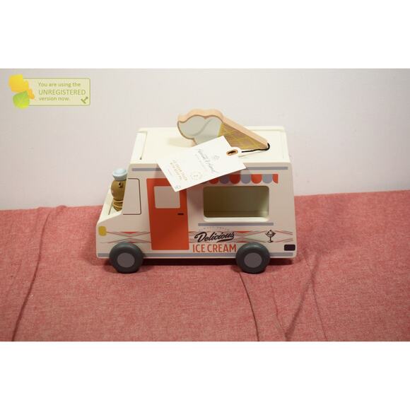Hearth & Hand with Magnolia Toy Ice Cream Truck with Bear Pal - Picture 3 of 8